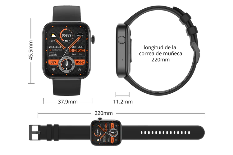 Smartwatch T500 Plus – ¡Tecnología de punta en tu muñeca!