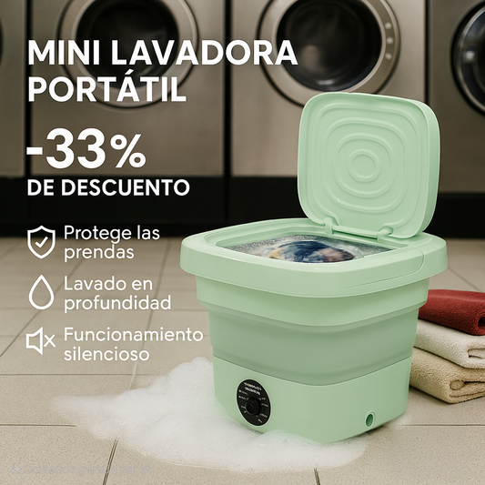 Lava y seca tu ropa donde quieras, cuando quieras ¡Sin gastar tiempo ni esfuerzo!